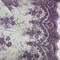 1 Yard Lilac Sequin Lace Fabric 51" Wide Embroidered Mesh for Dresses & Evening Gowns